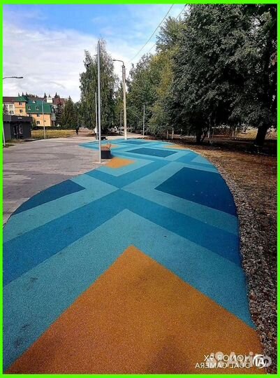 Бесшовное резиновое покрытие