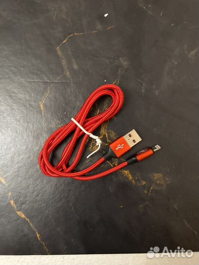 Провод lightning плетеный, 1м