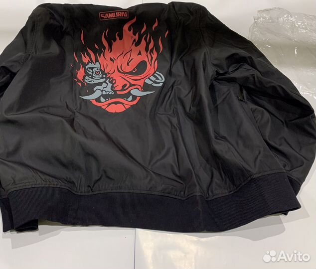 Бомбер Cyberpunk 2077 черный/желтый