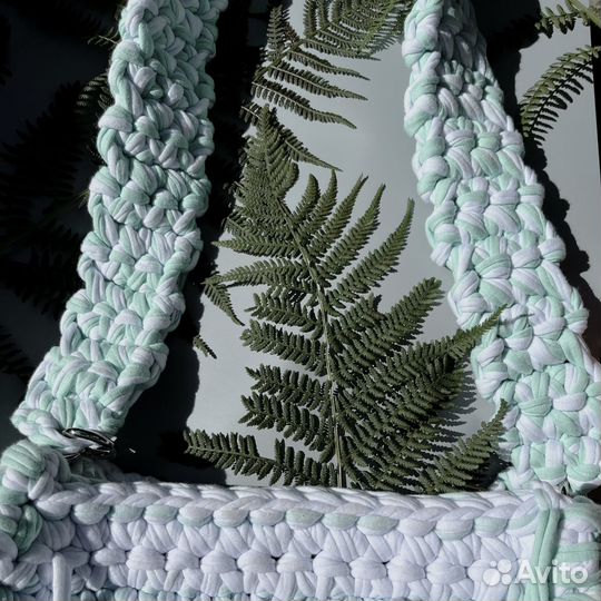 Вяжу сумки из трикотажной пряжи как из Pinterest