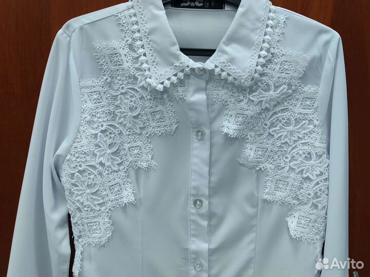 Блузки, рубашки в школу рост 122, 128