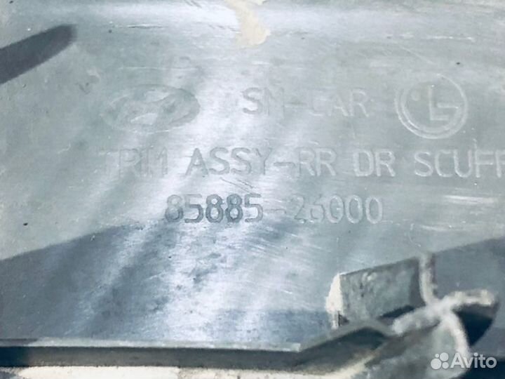 Накладка на порог задняя правая Hyundai Santa Fe