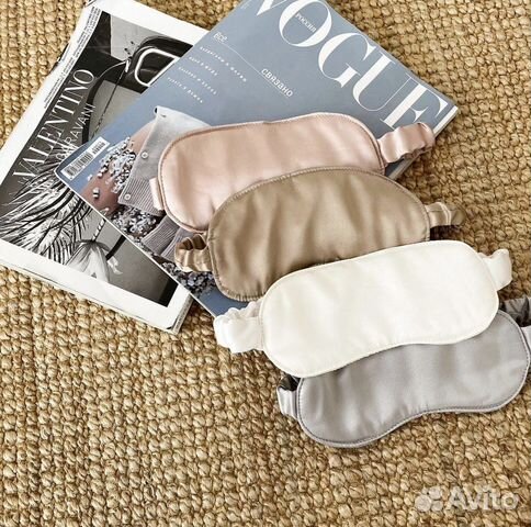 Шелковая маска для сна натуральный шелк
