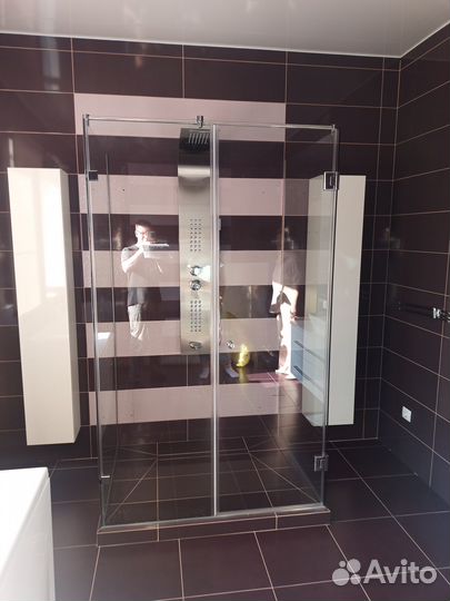 Душевые уголки, перегородки, двери