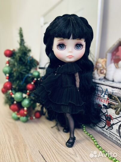 Кукла блайз кастом Венсдей Wednesday blythe castom