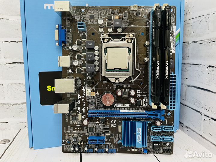 Комплект intel Core i7 2600, 16GB DDR3 (мп+цп+озу)