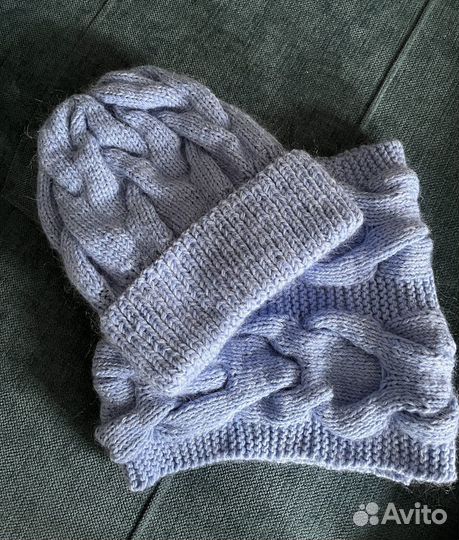 Шапка и снуд ручная работа