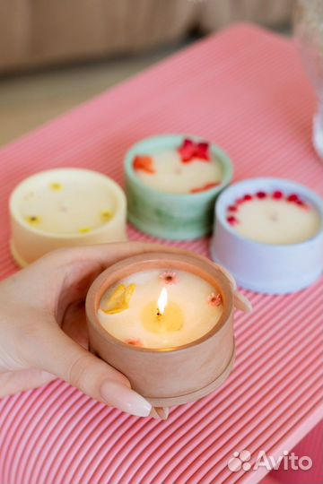 Массажная свеча в гипсе 75 мл