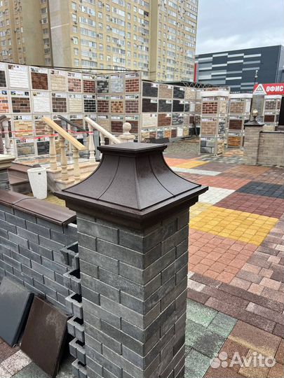 Колпаки на забор с подсветкой