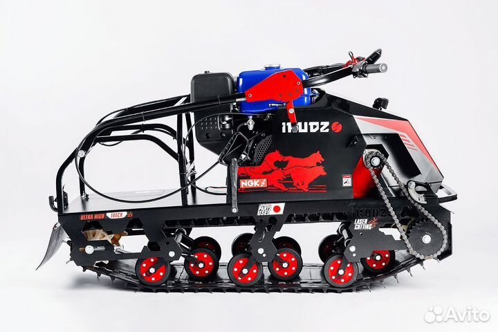 Мотобуксировщик ikudzo 2.0 EK19 Черно-красный