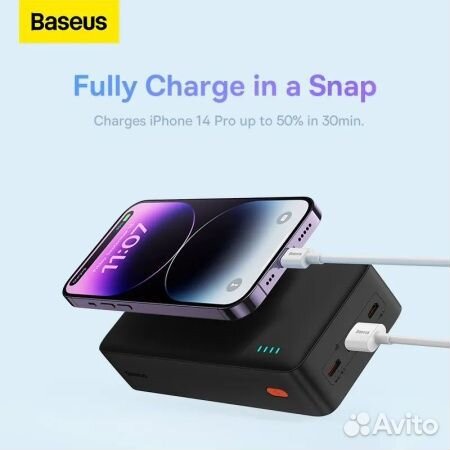 Внешний аккумулятор Baseus Airpow 30000mAh 20W