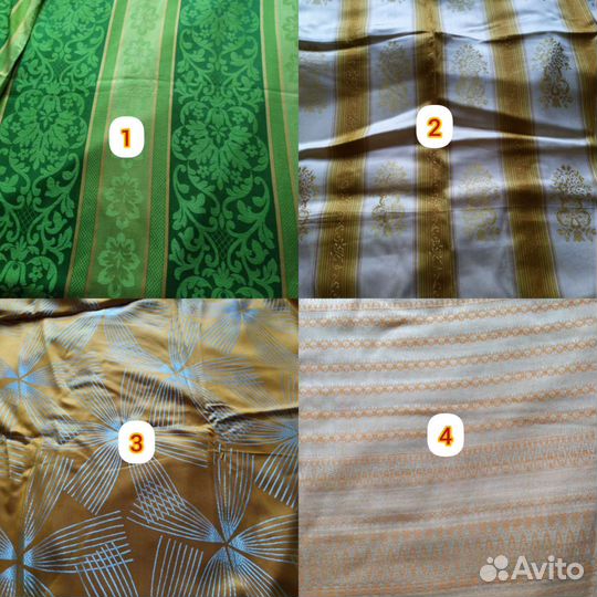 Шторы портьерные из натуральных тканей, СССР