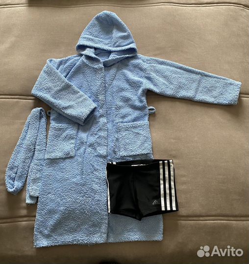 Плавки adidas и халат махровый 116-122