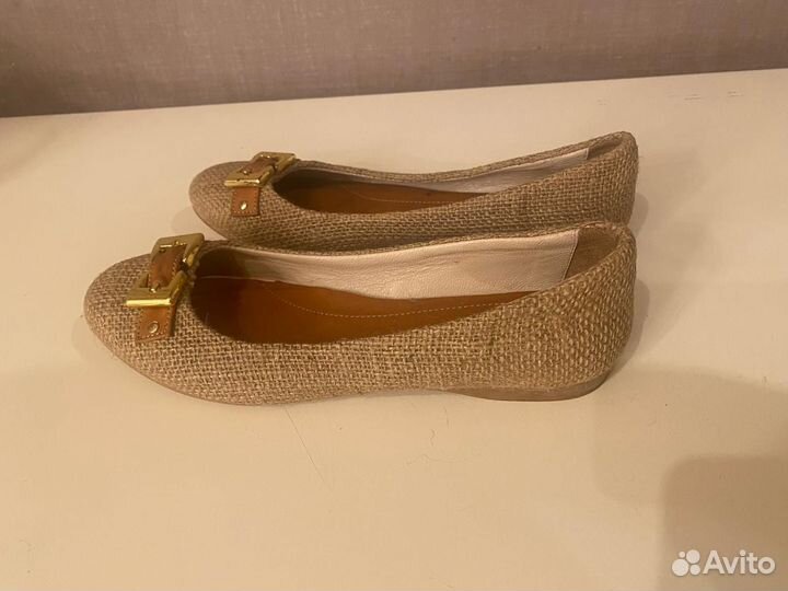 Балетки из льна 39