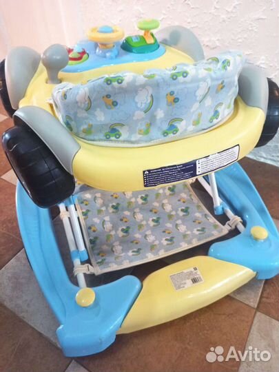 Ходунки Capella BG-0710, цвет жёлтый/голубой