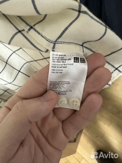Рубашка uniqlo мужская