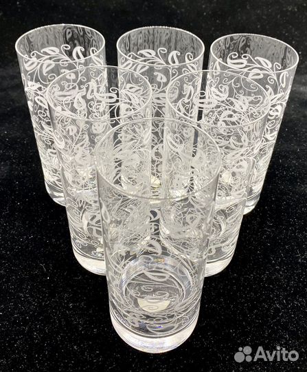 Набор стеклянных стаканов 6 шт. Словакия