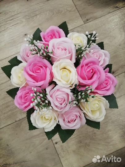 Букет из мыльных цветов