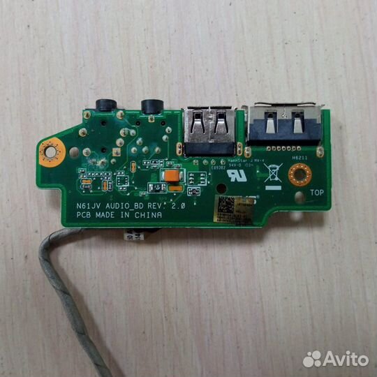 Доп. Плата USB, audio Asus N61JV 90R-nykau1000Y N6