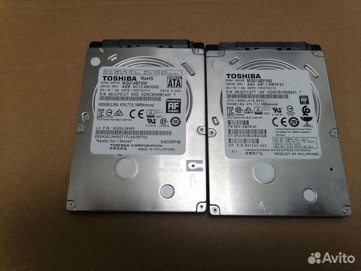 Жёсткие диски 2.5' для ноутбука