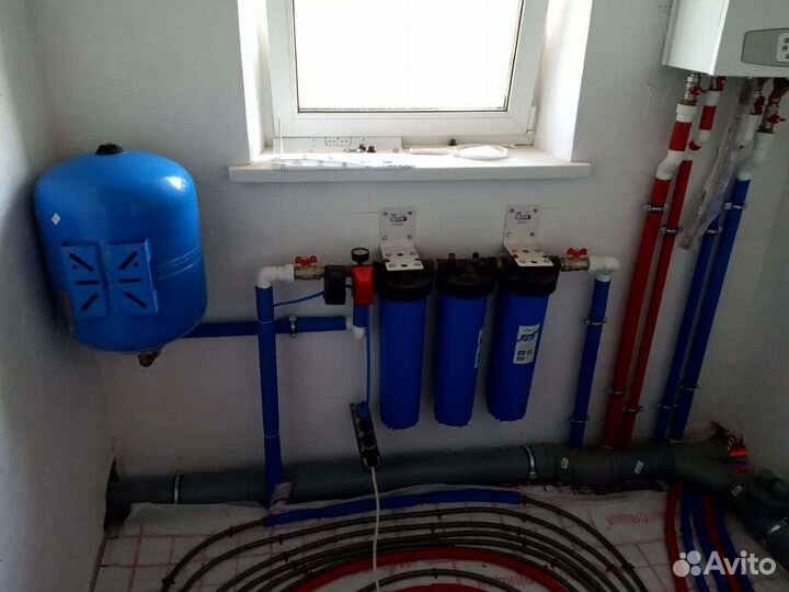 Монтаж отопления, теплые полы, водоснабжение