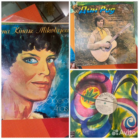 Виниловые пластинки и гибкие грампластики винтаж