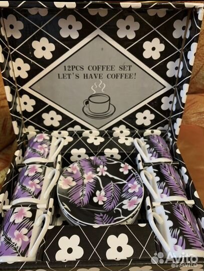 Кофейный сервиз 12 предметов