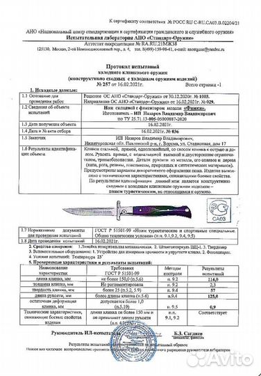 Финка складная