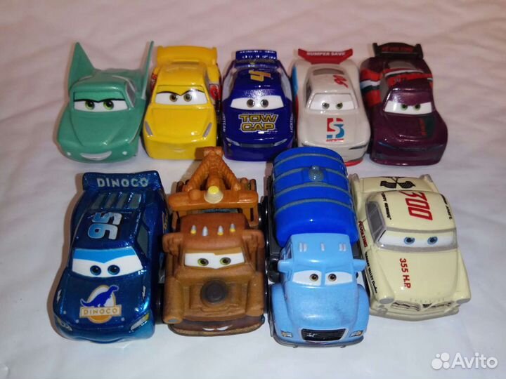 Машинки тачки мини гонщики mattel