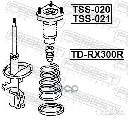 Отбойник амортизатора TD-RX300R TD-RX300R Febest