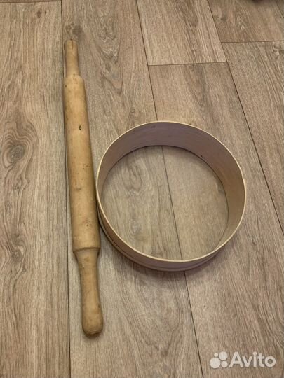 Сито деревянное, скалка