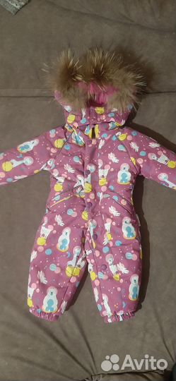 Зимний комбинезон для девочки 74 80