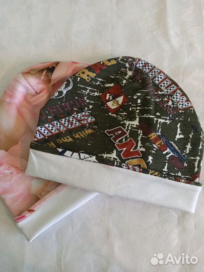 Трикотажные детские шапочки