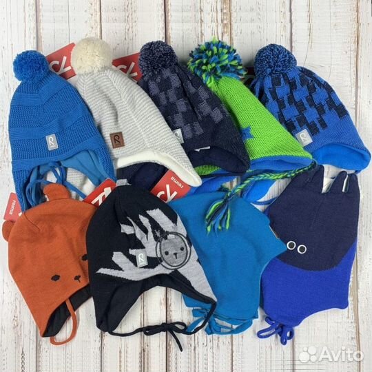 Шапки Рейма зима шерсть мериноса на выбор новые