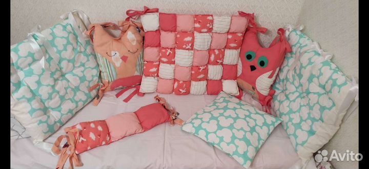 Бортики в детскую кроватку