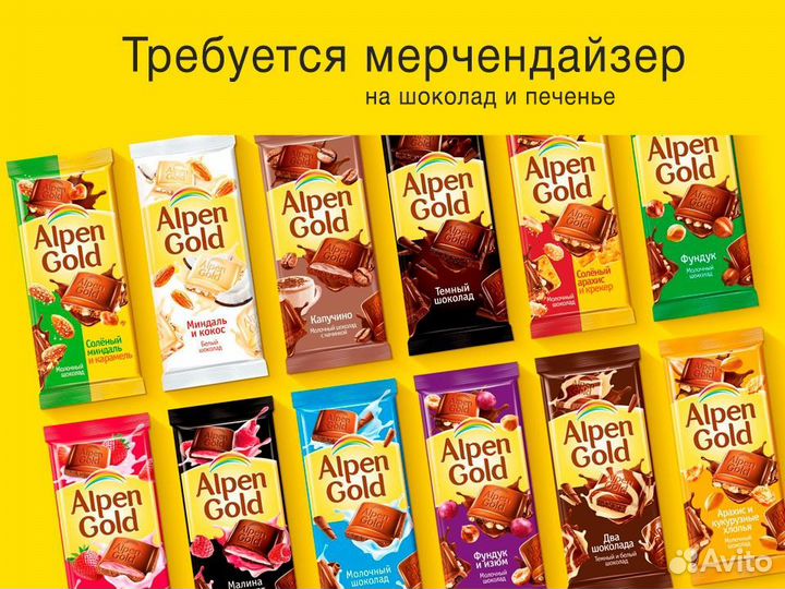 Мерчендайзер 18+ с авто