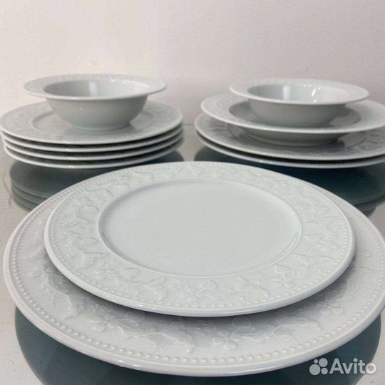 Сервиз белый, сервиз кутахия, столовый сервиз