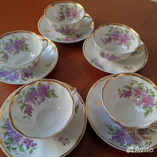 Чайные пары Дулево Сирень