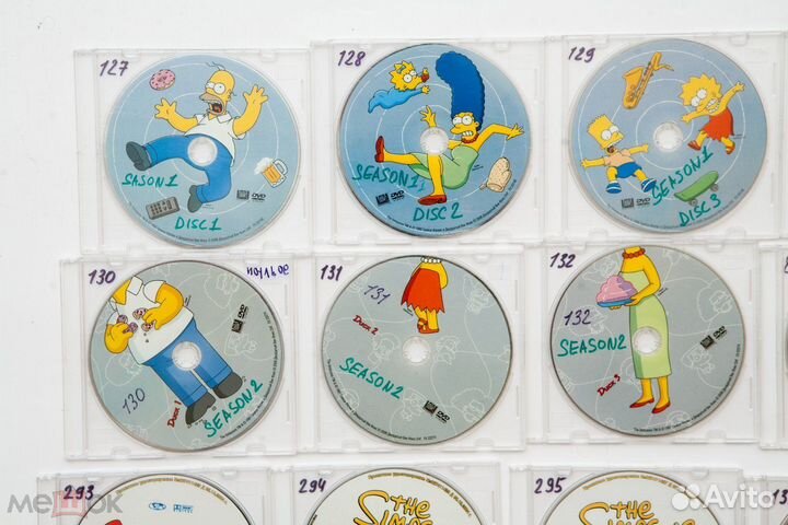 DVD, первые сезоны Симпсонов. Отдам бесплатно