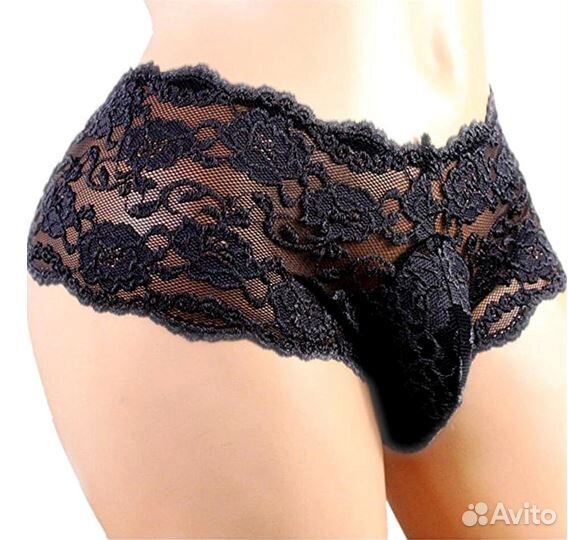 Трусики мужские кружево Sexy Apallon New