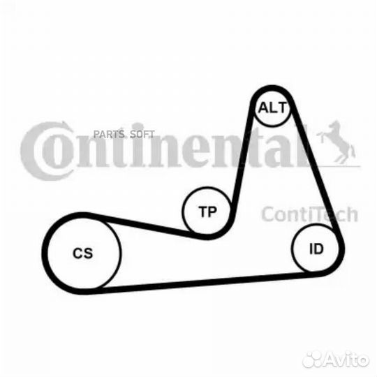 Contitech 6PK1130K1 Комплект грм LADA largus 1.6 2