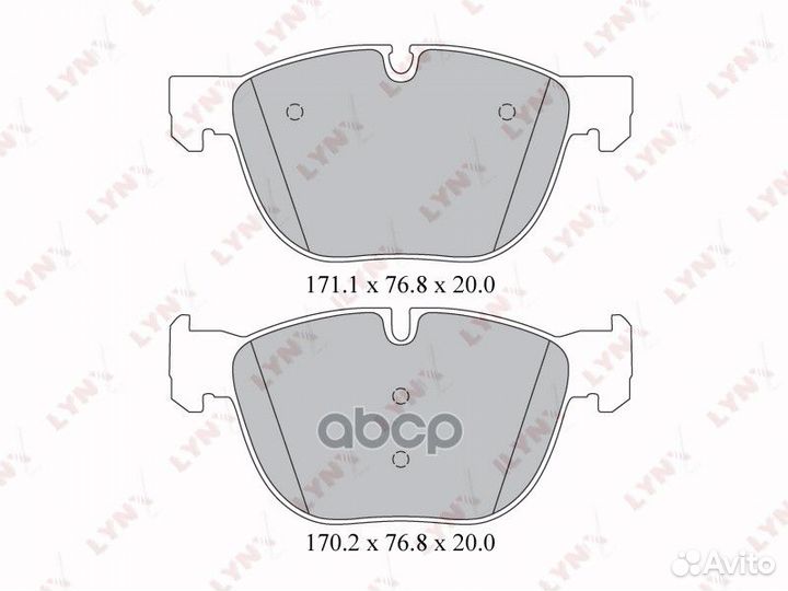 Колодки тормозные дисковые перед BD1417 LYN