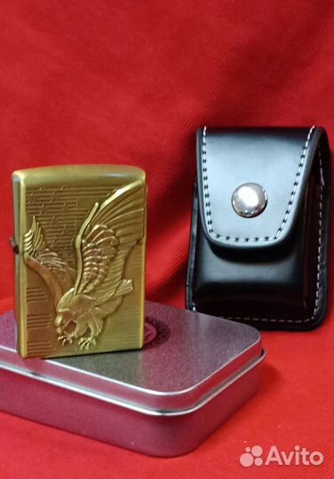 Зажигалка бензиновая Eagle с чехлом