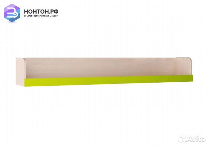 Полка Юниор-3 лайм / дуб беленый