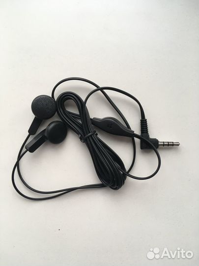 Проводная гарнитура от телефона Alcatel черная 3.5