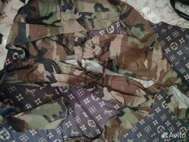 Комбинезон хаки военный детский лен