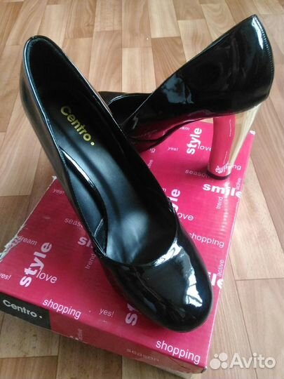 Туфли черные, размер 37,5