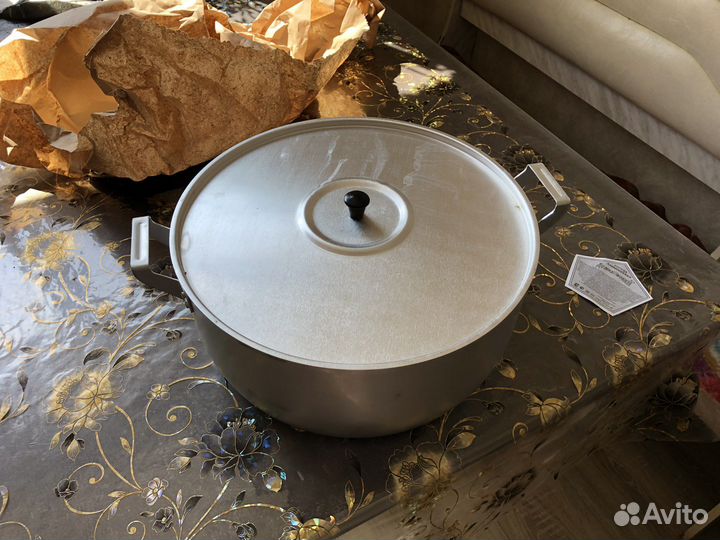 Кастрюля алюминиевая новая 13 литров