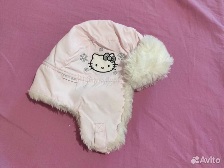 Тёплая шапка для девочки принцессы