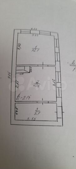 Дом 30 м² на участке 36 сот.